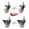 Service Caster 3 Inch Nylon 12 Inch Threaded Stem Caster Set 2 Brakes SCC SCC-TS20S314-NYS-121315-2-PLB-2 - alternate 3